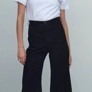jesse kamm black whimsy goth highrise rocker coquette cottage sailor pants 8